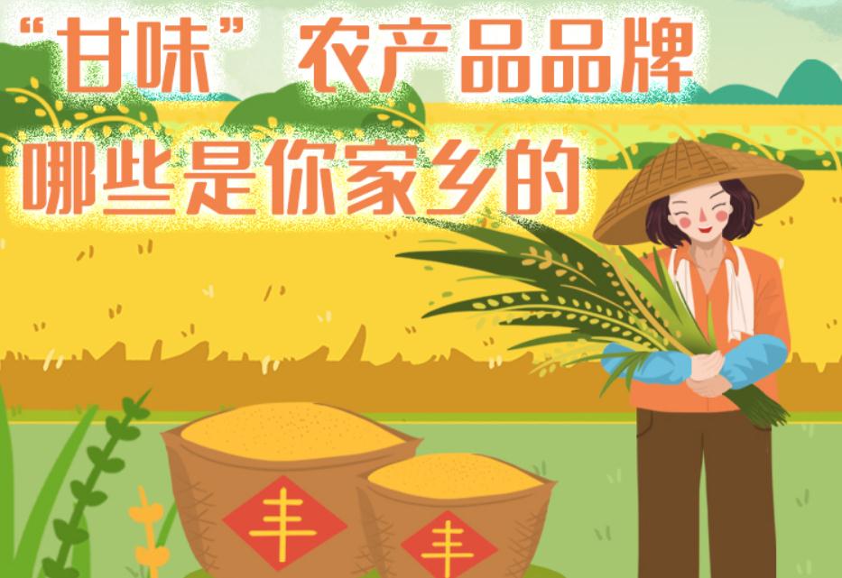 一圖帶你了解“甘味”農(nóng)產(chǎn)品品牌 ，哪些是你家鄉(xiāng)的？