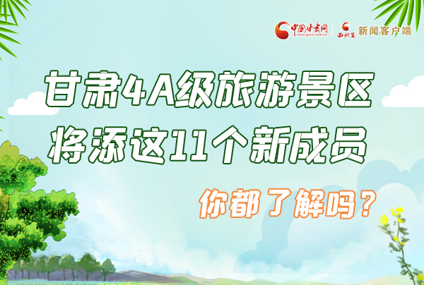 圖解|甘肅4A級(jí)旅游景區(qū)將添這11個(gè)新成員 你都了解嗎？
