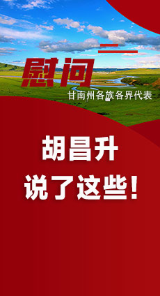  圖解|慰問甘南州各族各界代表 胡昌升說了這些！