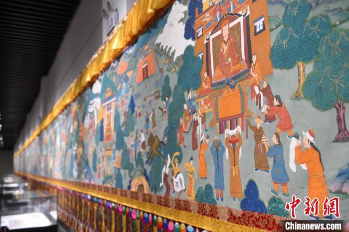 8月20日，“塔影河聲吉祥千年——涼州會盟暨蘭州與武威文物聯(lián)展”在蘭州市博物館開展。戴文昌 攝