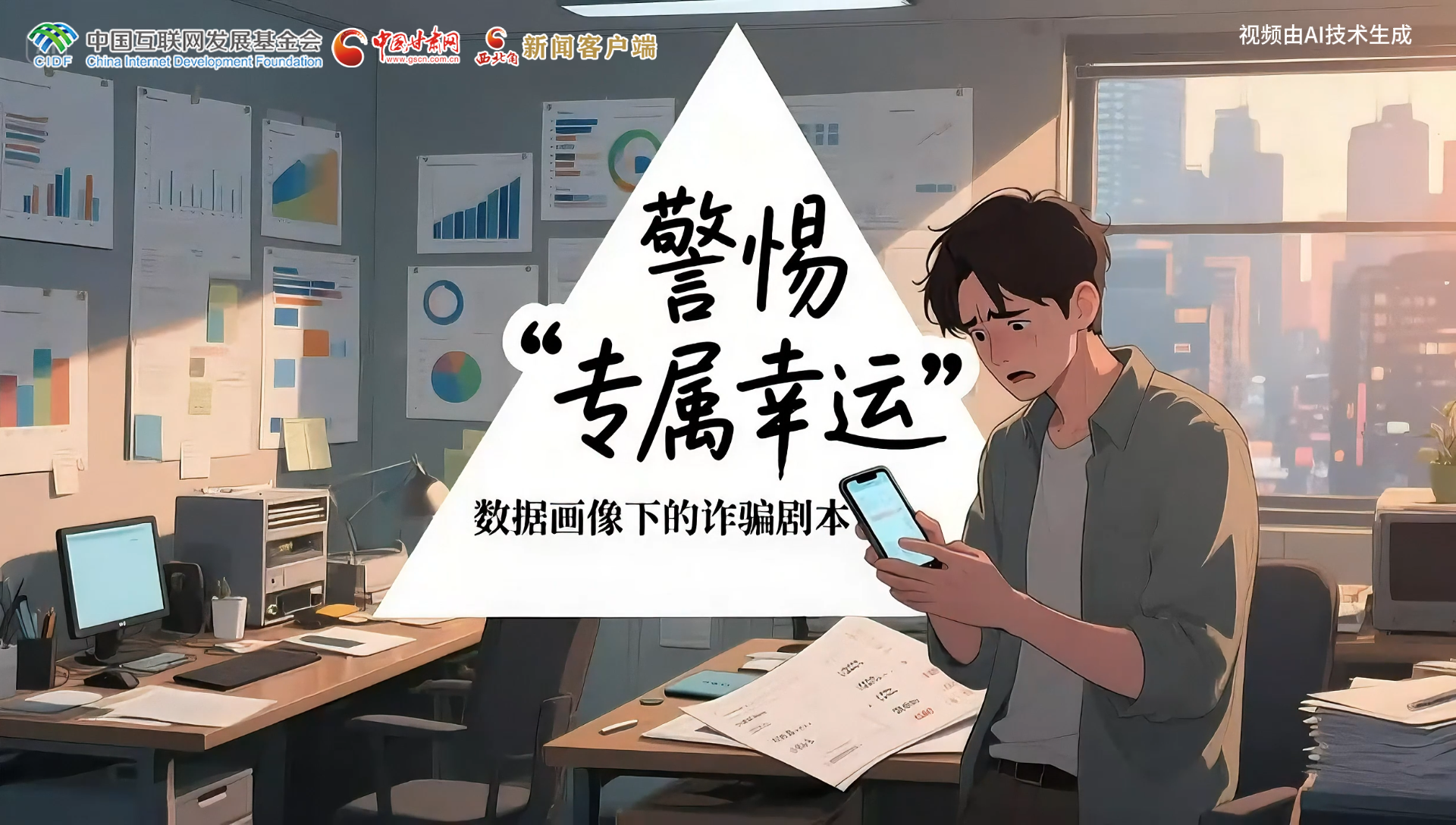 【甘快看】e法耀隴原|AI視頻 警惕“專屬幸運(yùn)”數(shù)據(jù)畫(huà)像下的詐騙劇本殺